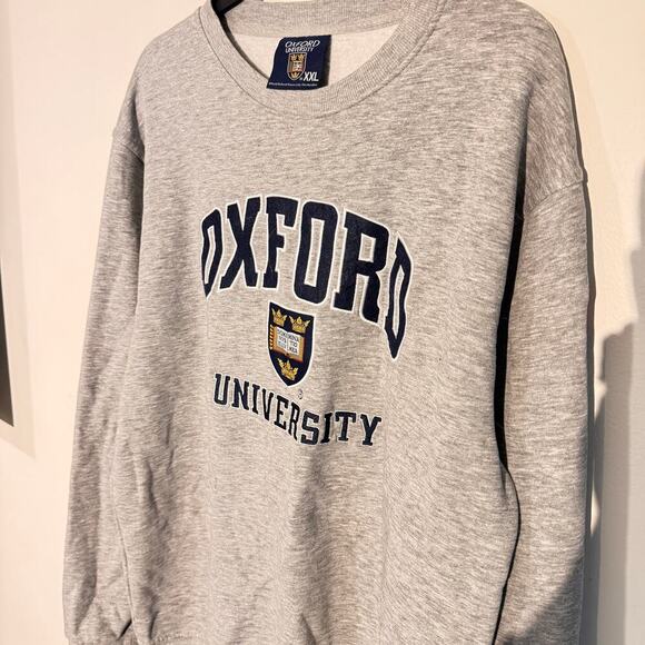 Oxford University Sweatshirt XXL - Gray Crewneck Pullover - Picture 6 of 7